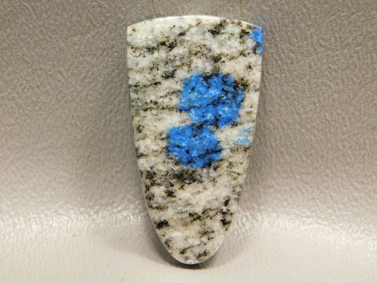 Cabochon K2 Azurite Granite Tongue Shaped Stone Pakistan 4