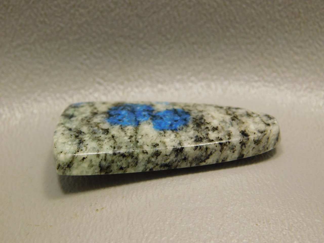 Cabochon K2 Azurite Granite Tongue Shaped Stone Pakistan 4