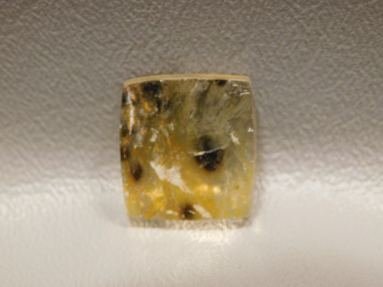 Spotted Quartz Cabochon Smoky Quartz Crystal Gemstone #Q8