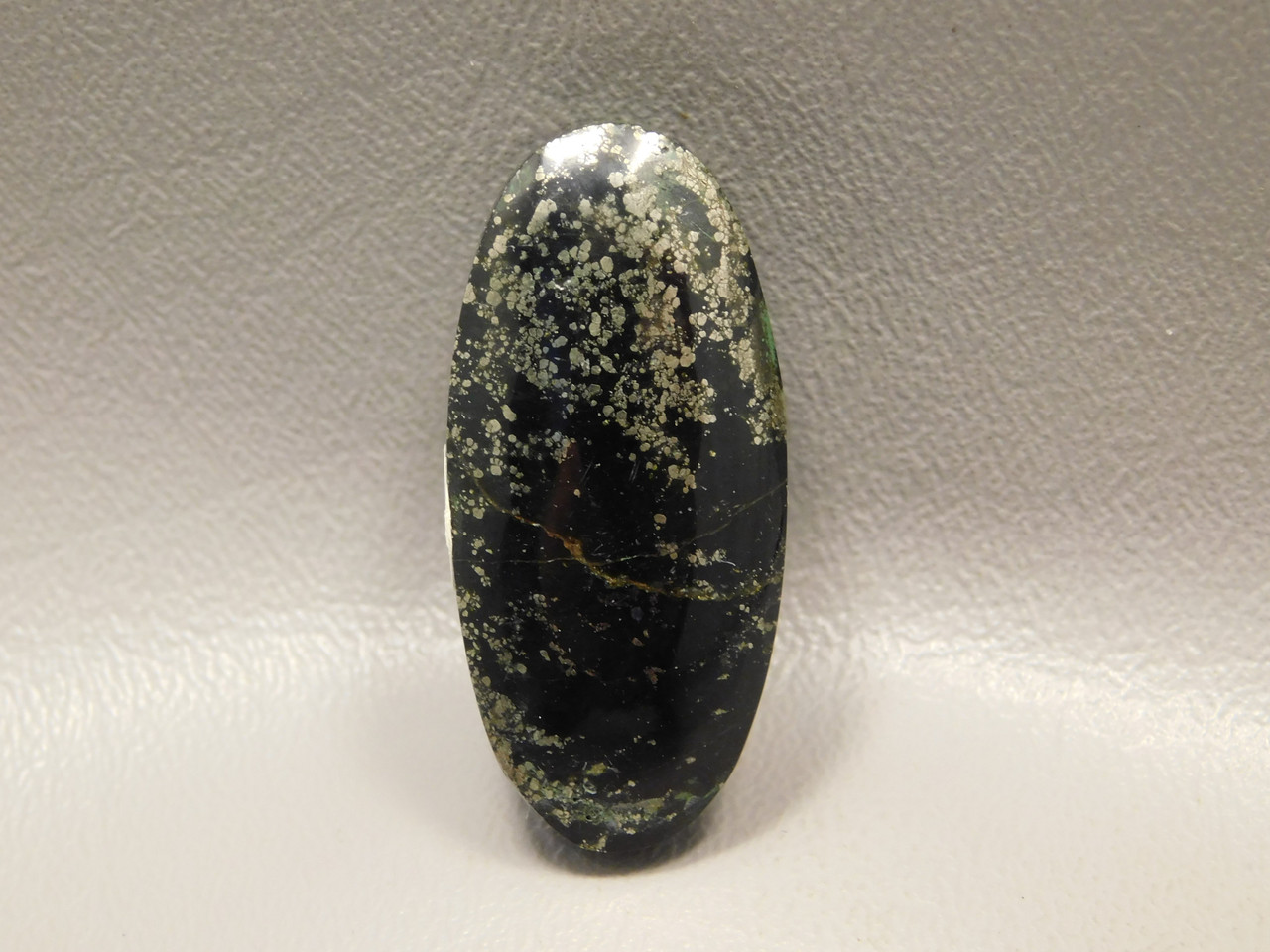 Apache Gold Black Stone Drilled Focal Point Bead Jerome Arizona #2