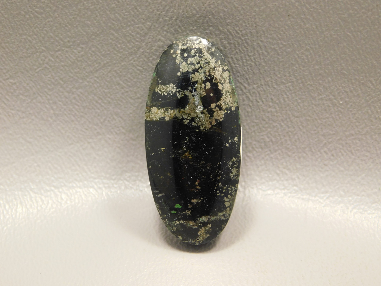 Apache Gold Black Stone Drilled Focal Point Bead Jerome Arizona #2