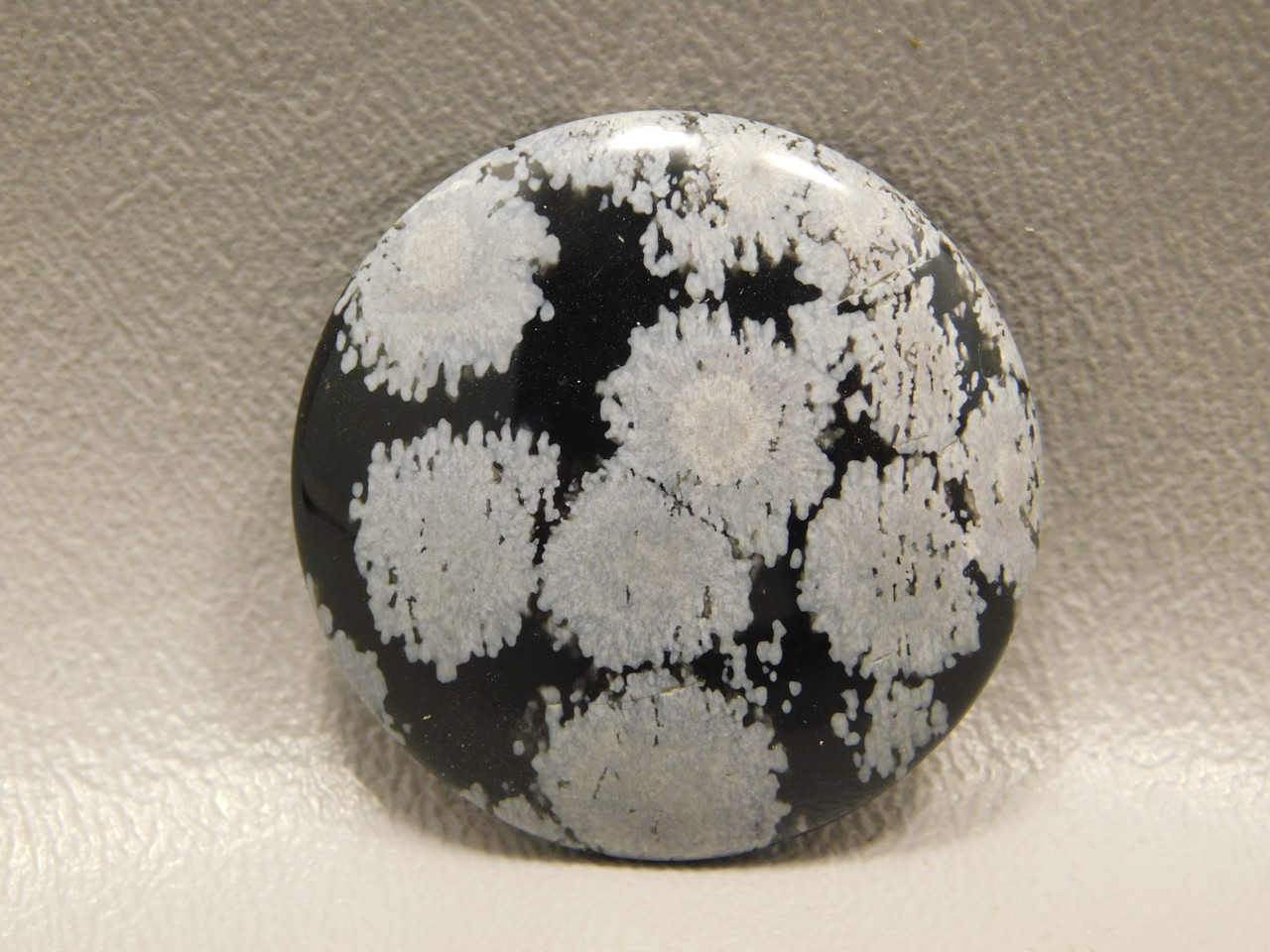 Snowflake Obsidian Cabochon Designer 33 mm Round Stone #14