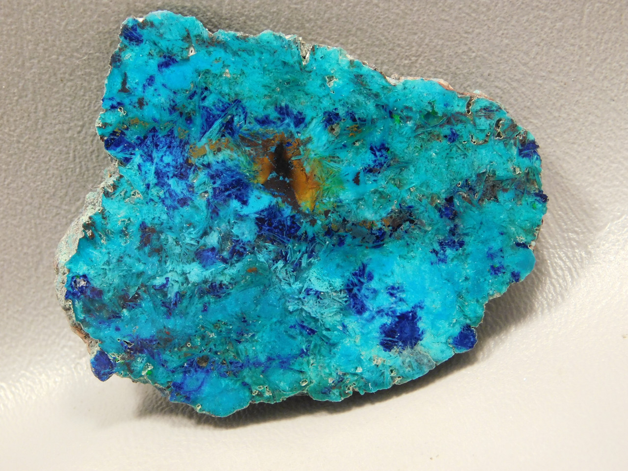 Chrysocolla Shattuckite Small Polished Freeform Slab Cabochon #S1