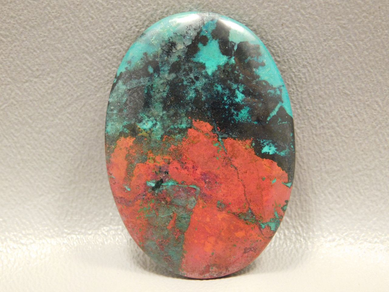 Cabochon Sonoran Sunset Chrysocolla Cuprite Stone #18