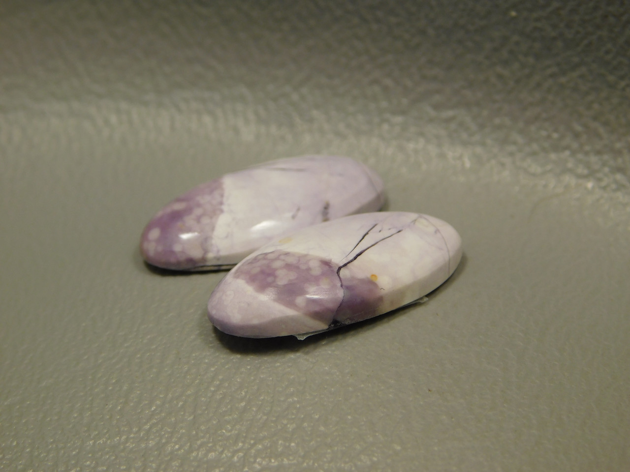 Tiffany Stone Jewelry Cabochons Matched Pairs Purple #19