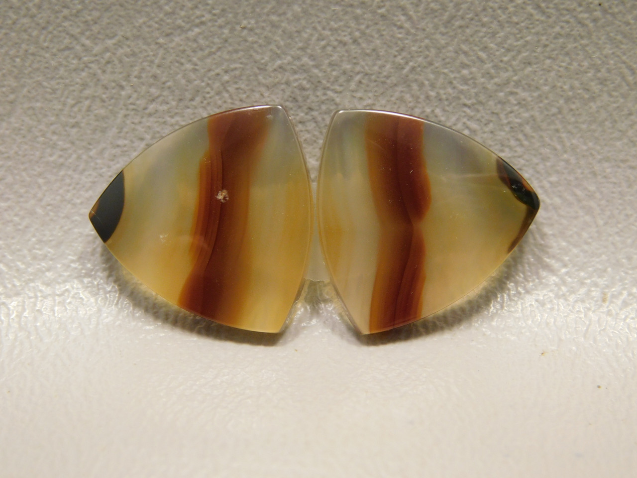 Brazilian Banded Agate Cabochons Matched Pairs #11