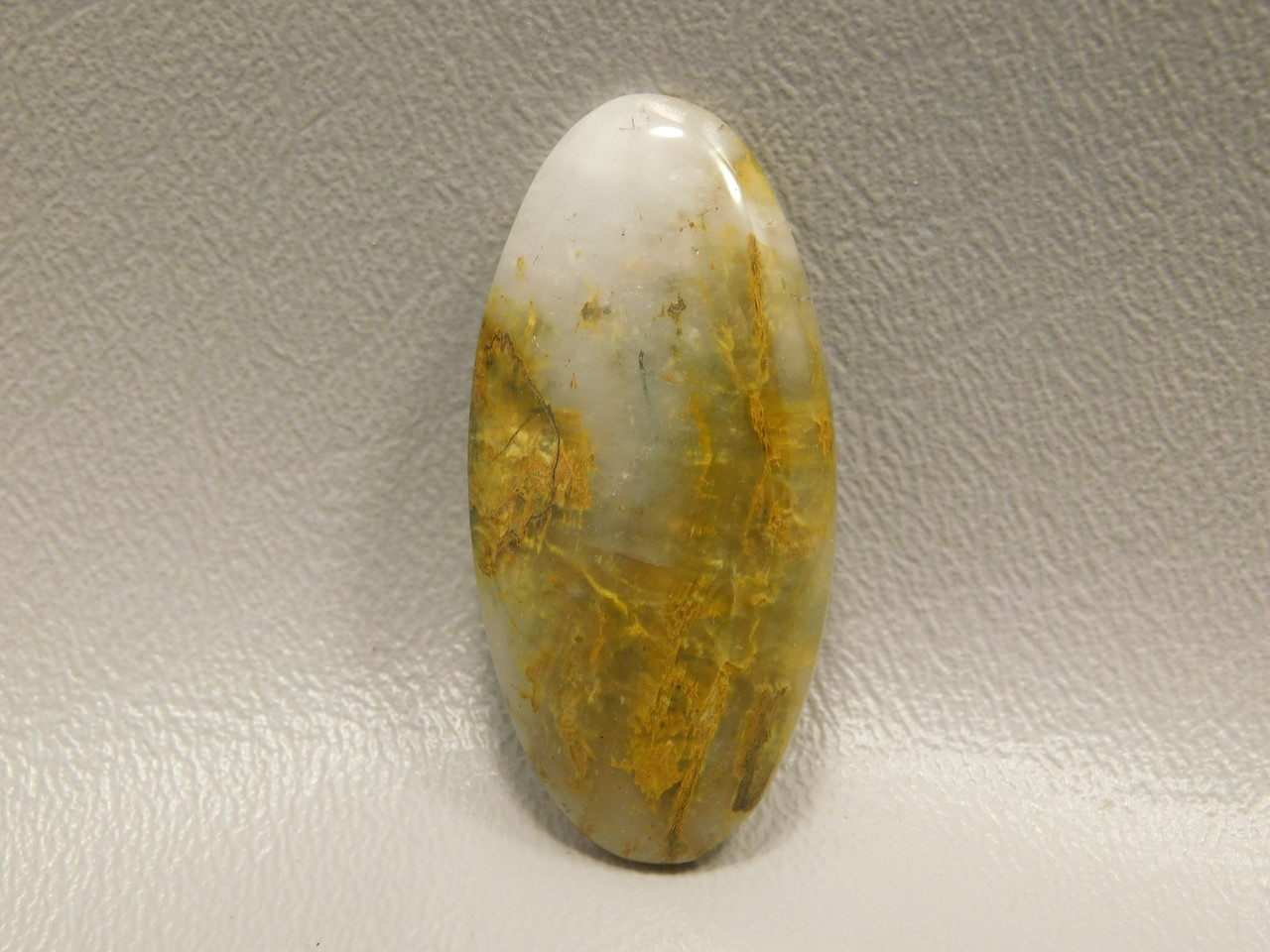 Chatoyant Lion Skin Quartz Oval Cabochon Yellow Stone #4