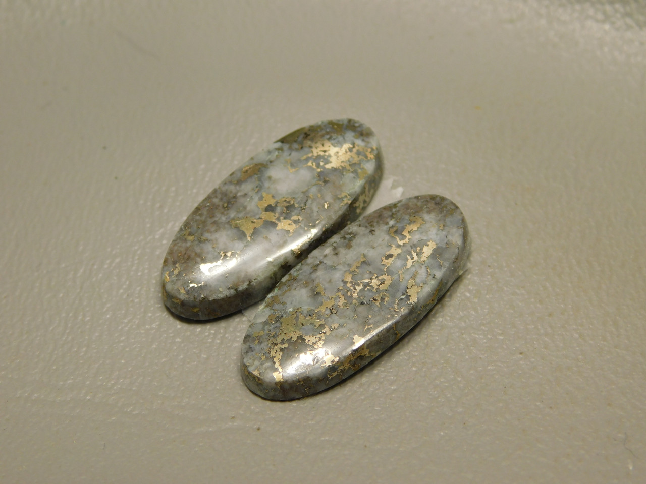 Mohawkite Matched Pair Cabochons #15