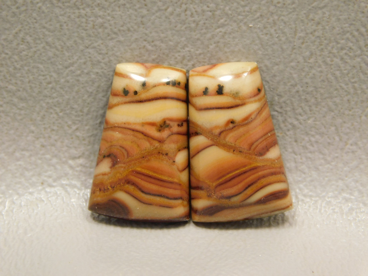 Wave Dolomite Matched Pair Cabochons #2