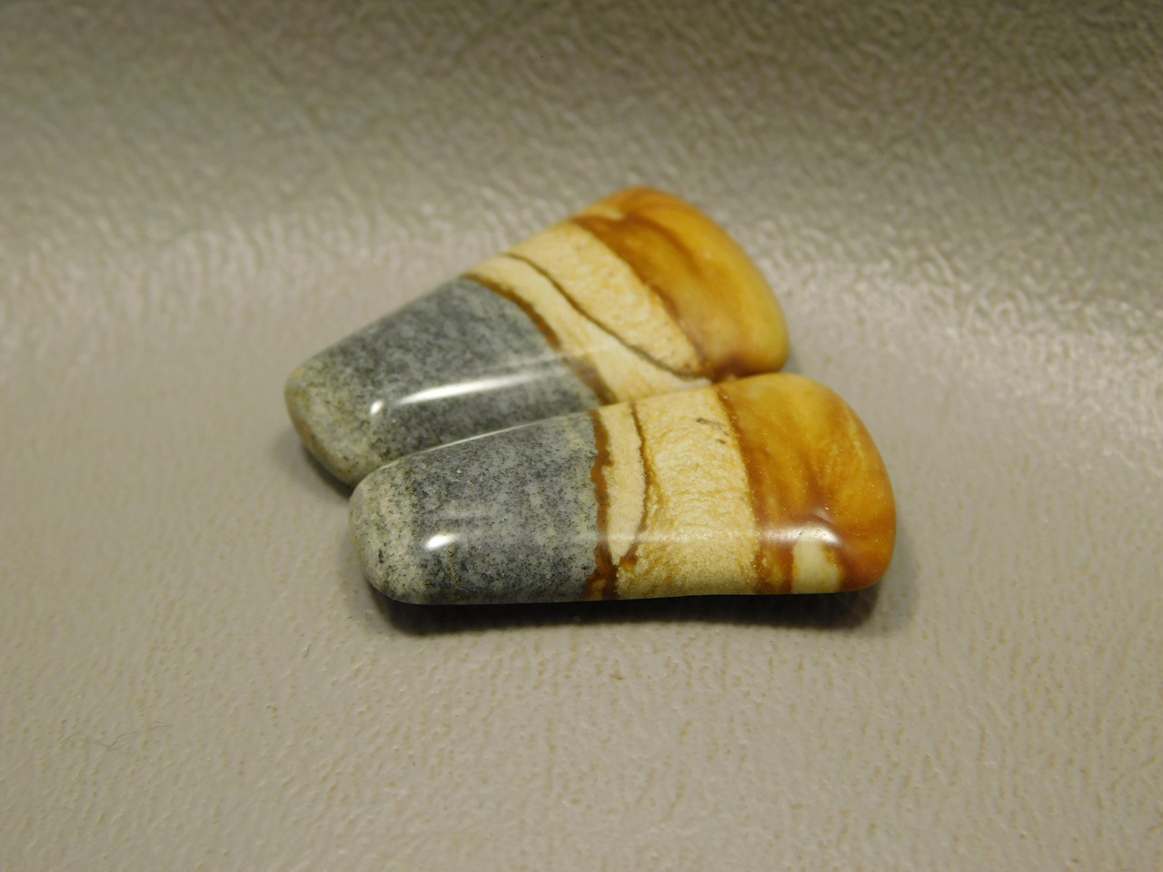 Starry Night Picture Jasper Matched Pair Cabochons #4