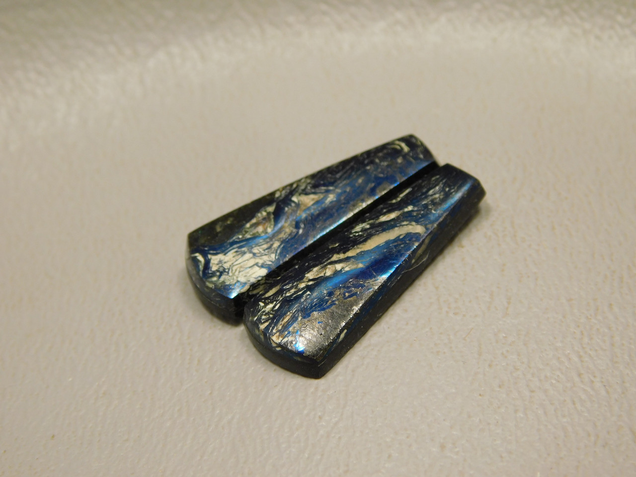 Covellite Matched Pair Cabochons #4