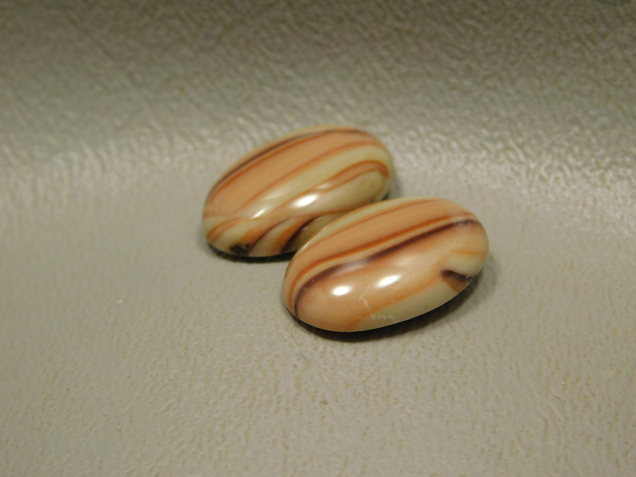 Wave Dolomite Matched Pair Cabochons #17