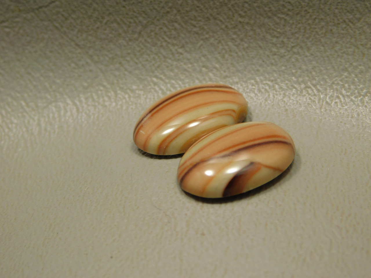 Wave Dolomite Matched Pair Cabochons #17