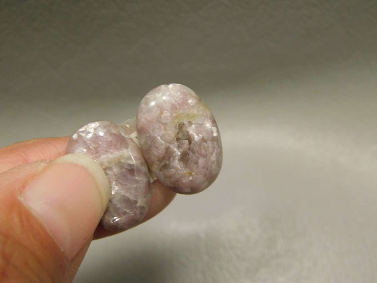 Lepidolite Matched Pairs Cabochons #14
