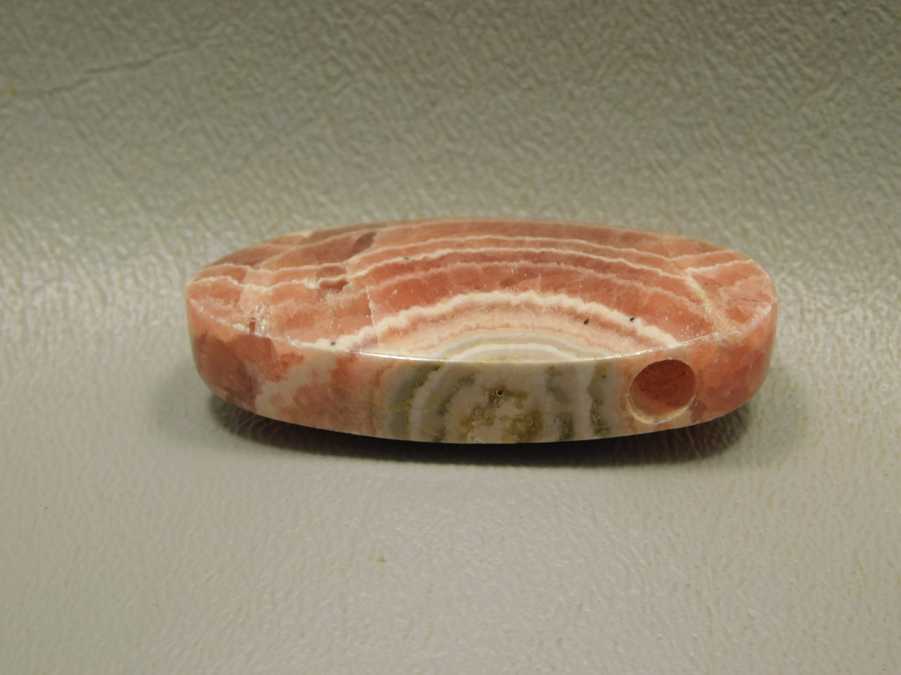 Rhodochrosite Gemstone Bead Pendant #2