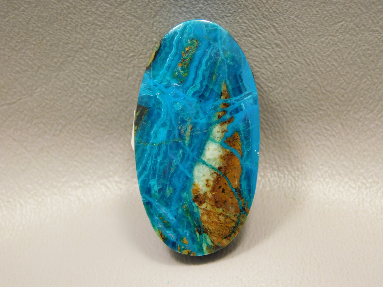 Chrysocolla-Malachite Stone Bead Pendant #1