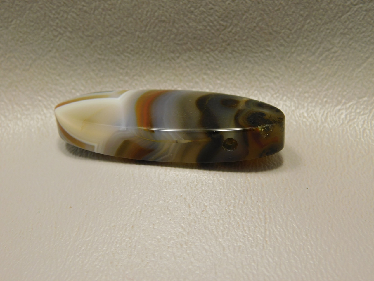 Brazilian Piranha Agate Stone Bead Pendant #7