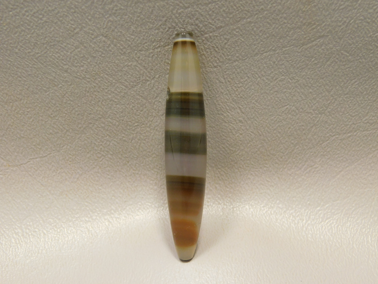 Brazilian Piranha Agate Stone Bead Pendant #11