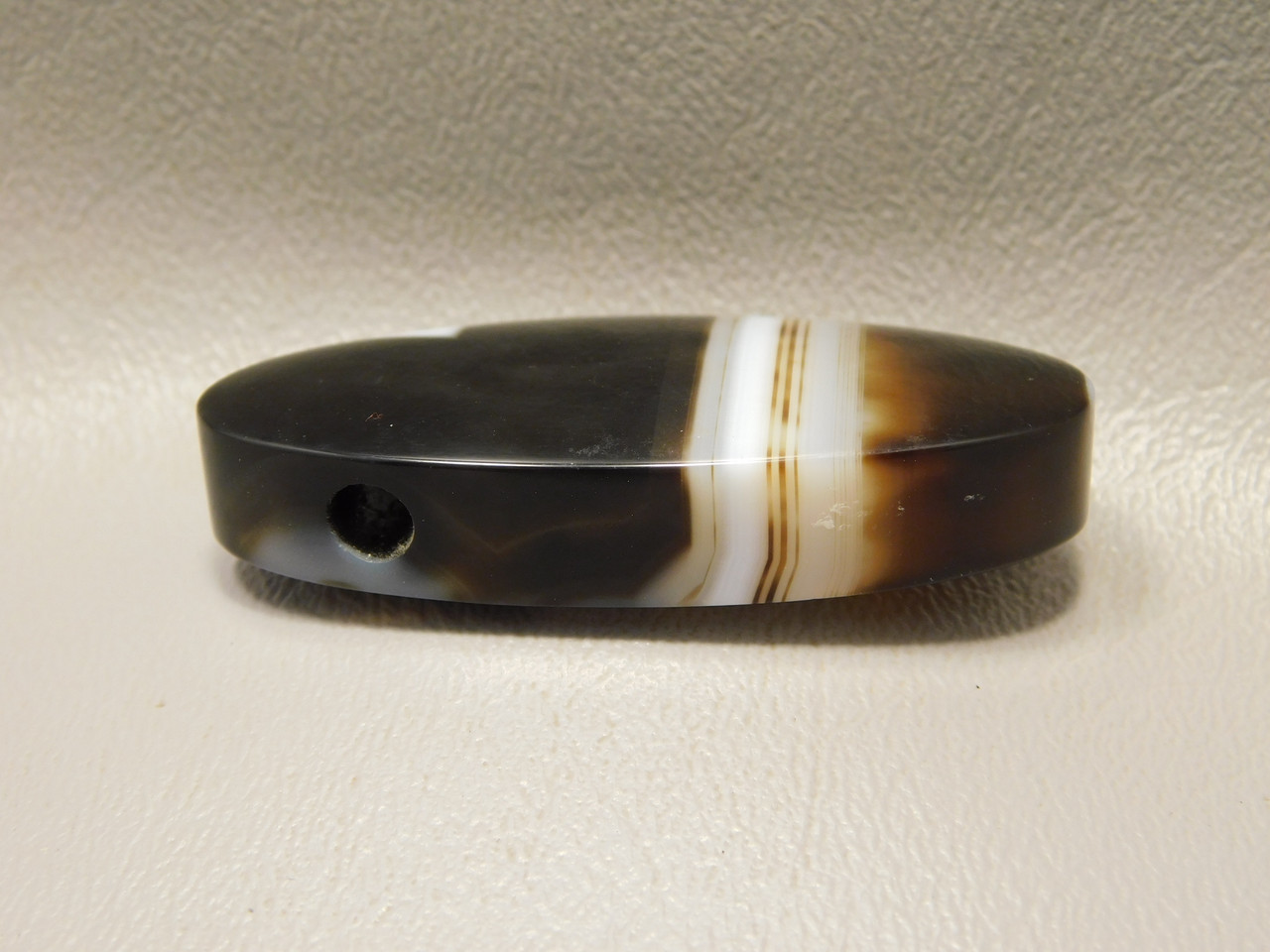 Tuxedo Agate Stone Bead Pendant #12