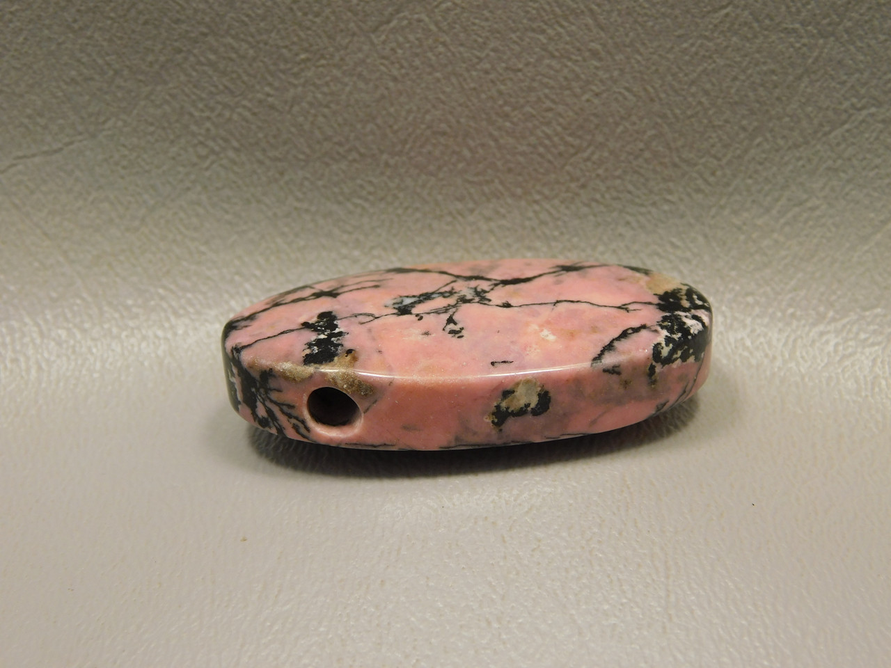 Rhodonite Stone Bead Pendant #5