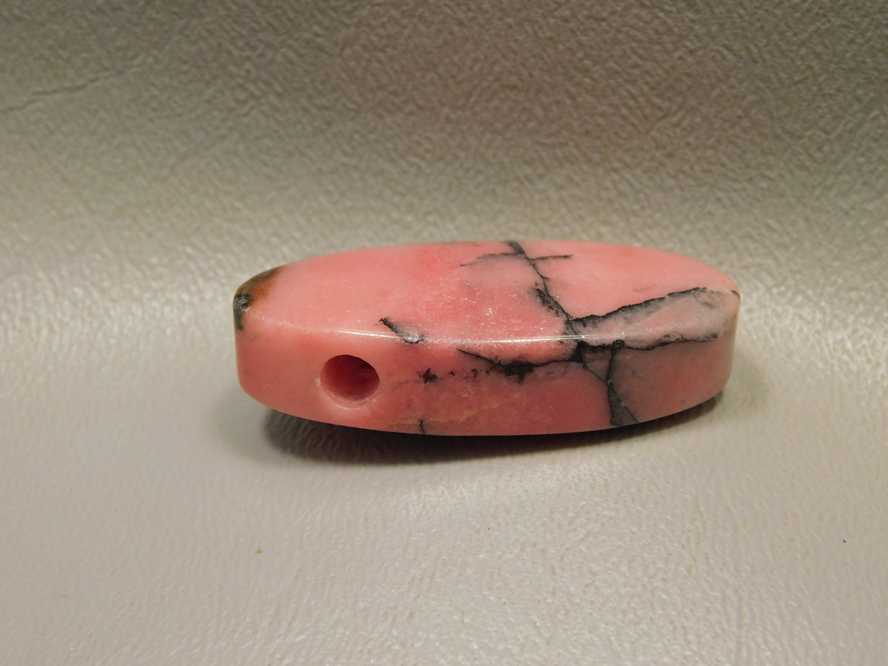 Rhodonite Stone Bead Pendant #7