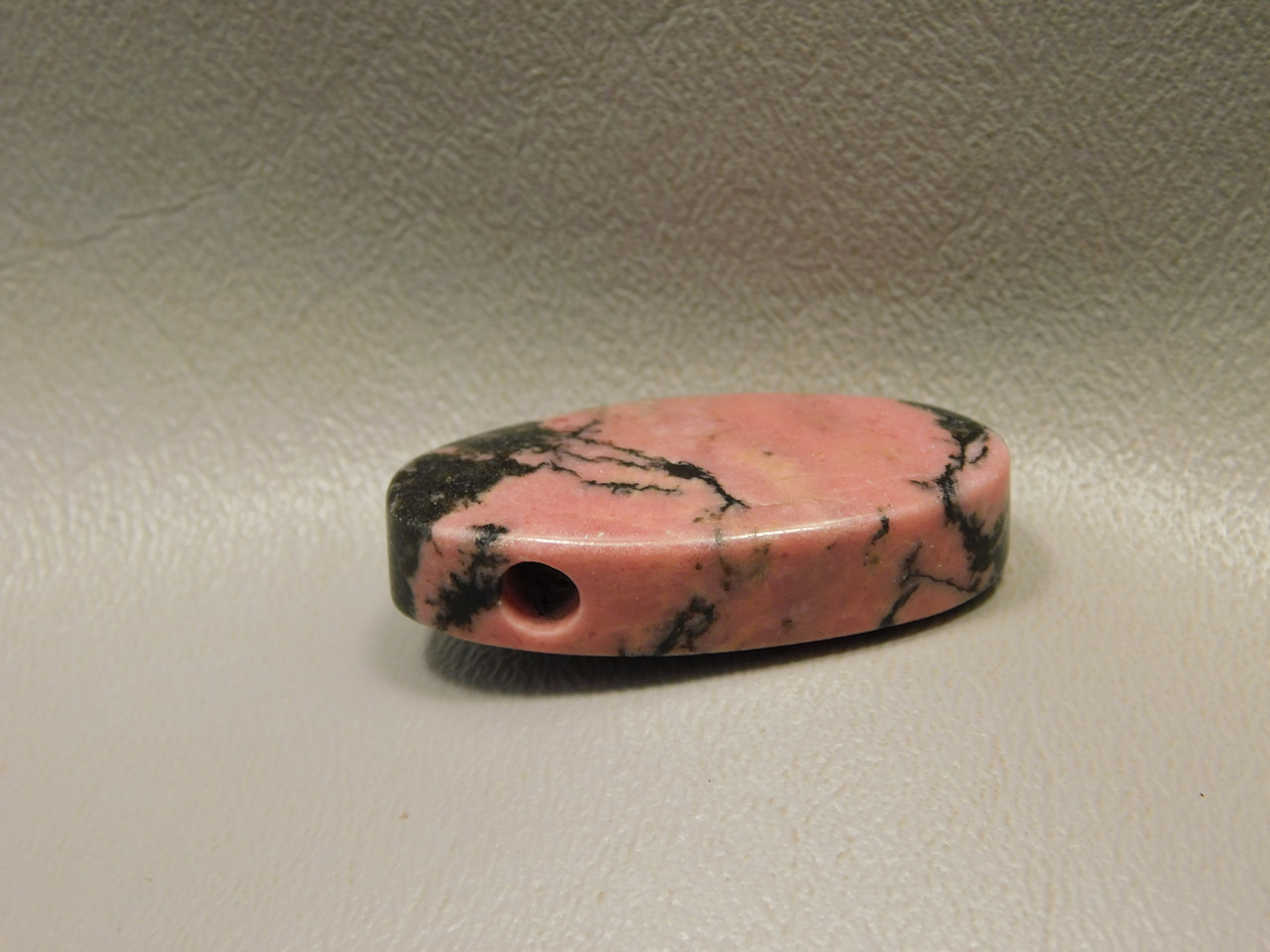 Rhodonite Stone Bead Pendant #9