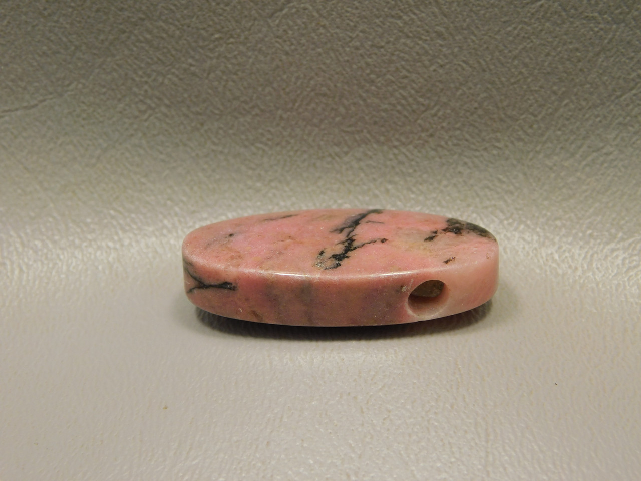 Rhodonite Stone Bead Pendant #12