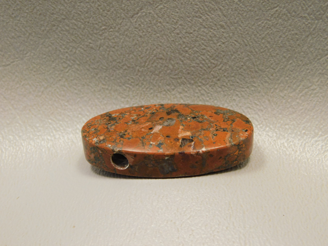 Copper Rose Stone Bead Pendant #5
