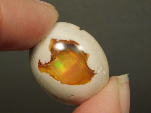 Semi precious gemstone Mexican Fire Opal designer cabochon 7