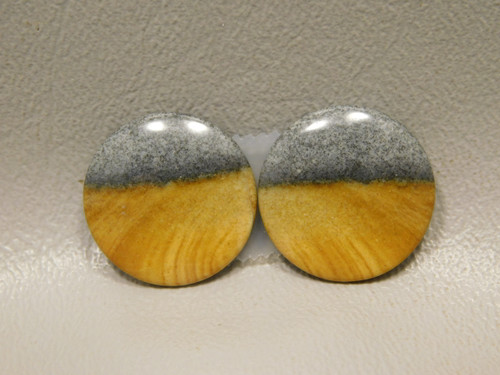 Starry Night Picture Jasper Matched Pair Cabochons #15