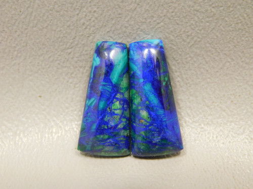 Azurite Malachite Bluebird Matched Pair Cabochons #20