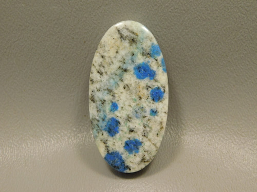 K2 Azurite Granite Stone Bead Pendant #8
