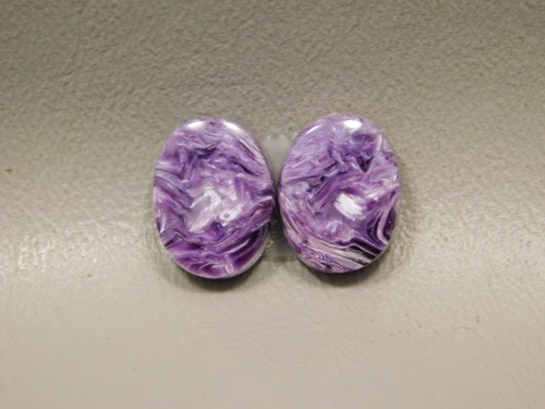 Charoite Matched Pair Cabochons #20