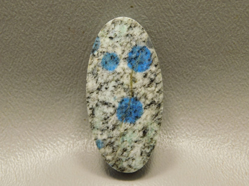 K2 Azurite Granite Stone Bead Pendant #11
