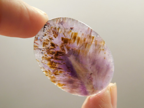 Cacoxenite Amethyst Cabochon #9