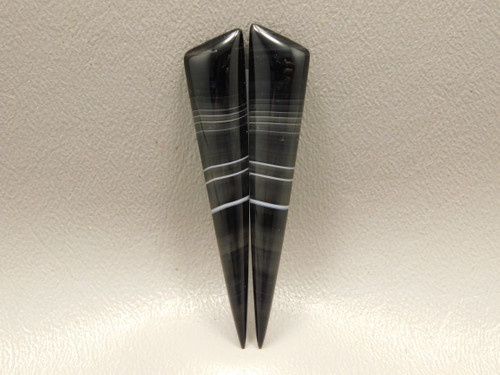Tuxedo Agate Matched Pair Cabochons #8