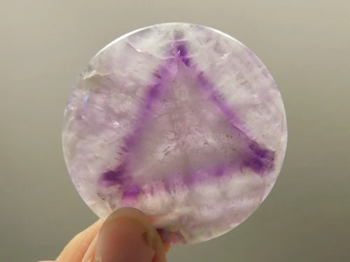 Chevron Amethyst Cabochon #17