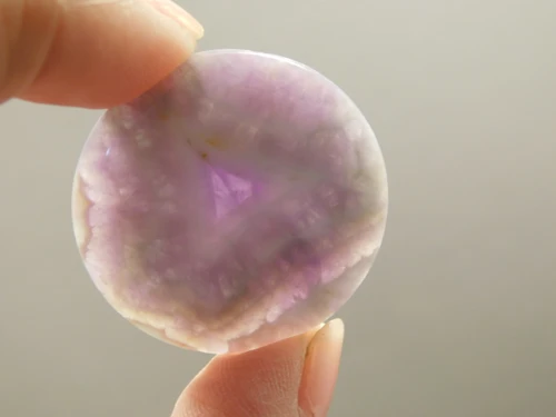 Chevron Amethyst Cabochon #11