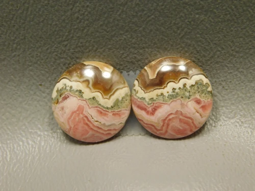 Rhodochrosite Matched Pair Cabochons #7