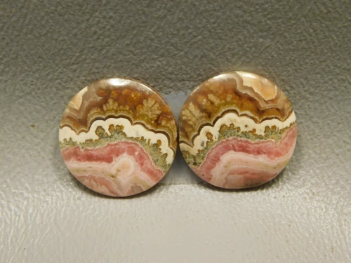 Rhodochrosite Matched Pair Cabochons #13