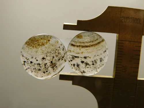 Montana Agate Matched Pair Cabochons #24