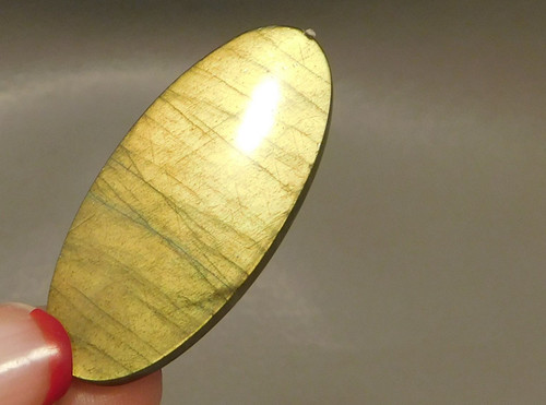 Spectrolite Cabochon Flashy Yellow Gemstone Designer Jewelry Stone 15