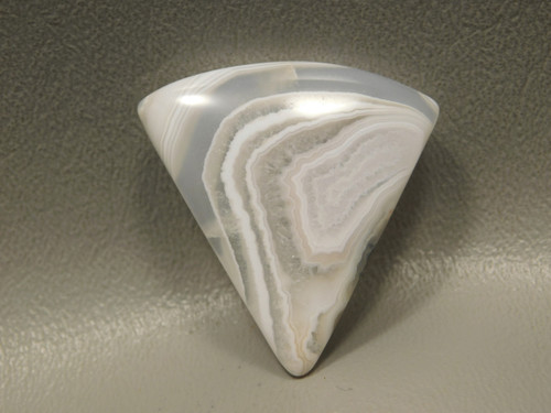 White Banded Botswana Agate Designer Cabochon Stone #5