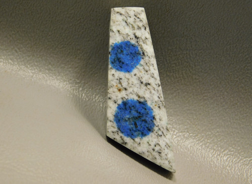 K2 Azurite Granite Stone Bead Pendant #4