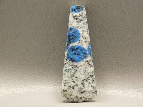 K2 Azurite Granite Stone Bead Pendant #12