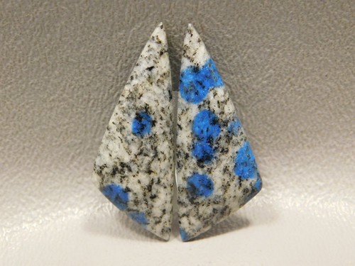 K2 Azurite Granite Matched Pair Cabochons #10