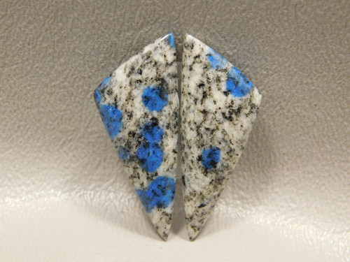 K2 Azurite Granite Matched Pair Cabochons #10