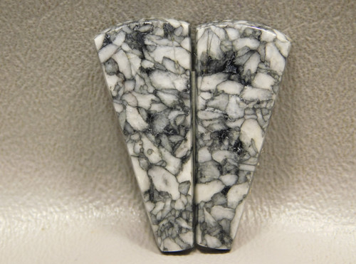 Pinolith or Pinolite Semiprecious Stone Matched Pair Stone Cabochons #4