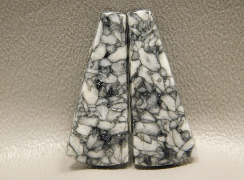 Pinolith or Pinolite Semiprecious Stone Matched Pair Stone Cabochons #4