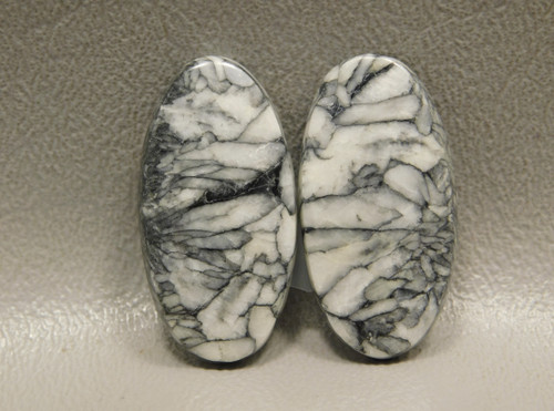 Pinolith or Pinolite Matched Pair Jewelry Making Stone Cabochons #12